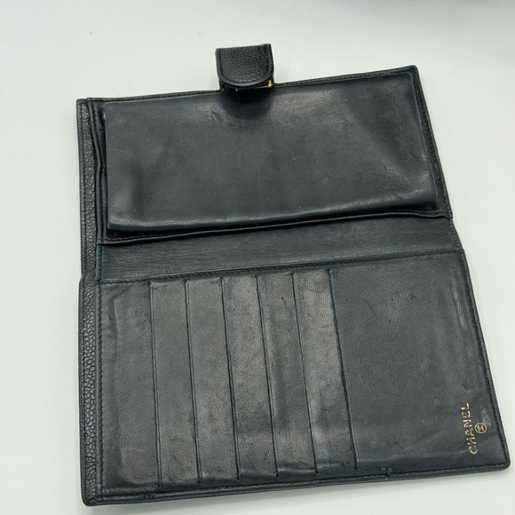 AUTHENTIC CHANEL caviar bio fold leather wallet - Picture 5 of 14